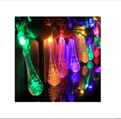 Water Drop Serial String LED Lights (Multicolour)