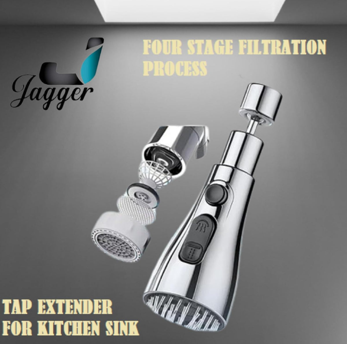 3 Modes Kitchen Faucet Spray Head Water Saving 360 Swivel Ball Nozzle Tap