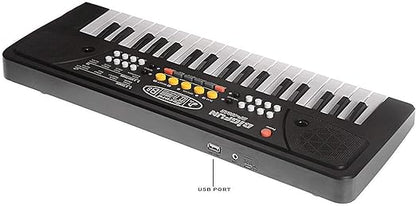 37 Key Piano Keyboard Toy with DC Power Option, Recording and Mic for Kids