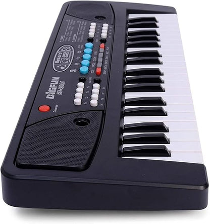 37 Key Piano Keyboard Toy with DC Power Option, Recording and Mic for Kids
