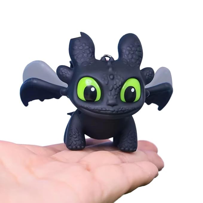 Dragon Keychain Toy with LED Eyes