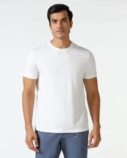 Black and white Neck Solid T-Shirt ( Pack Of 2 )