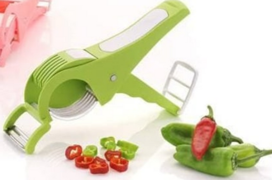 Plastic 2 in 1 Vegetable & Fruit Multi Cutter with Peeler