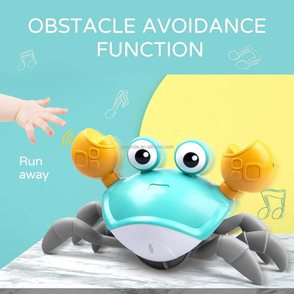 Crab Baby Toy Crawling with Music and LED Light