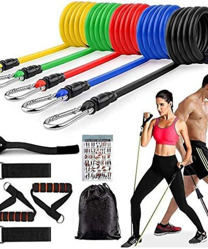 11 Pcs Resistance Band Set For Men & Women