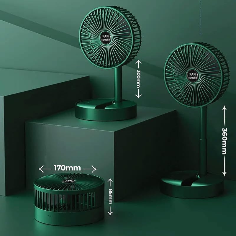 Mini Foldable USB Rechargeable Desk Fan Electric Desktop Fan