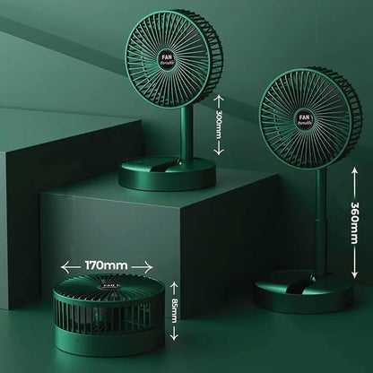 Mini Foldable USB Rechargeable Desk Fan Electric Desktop Fan