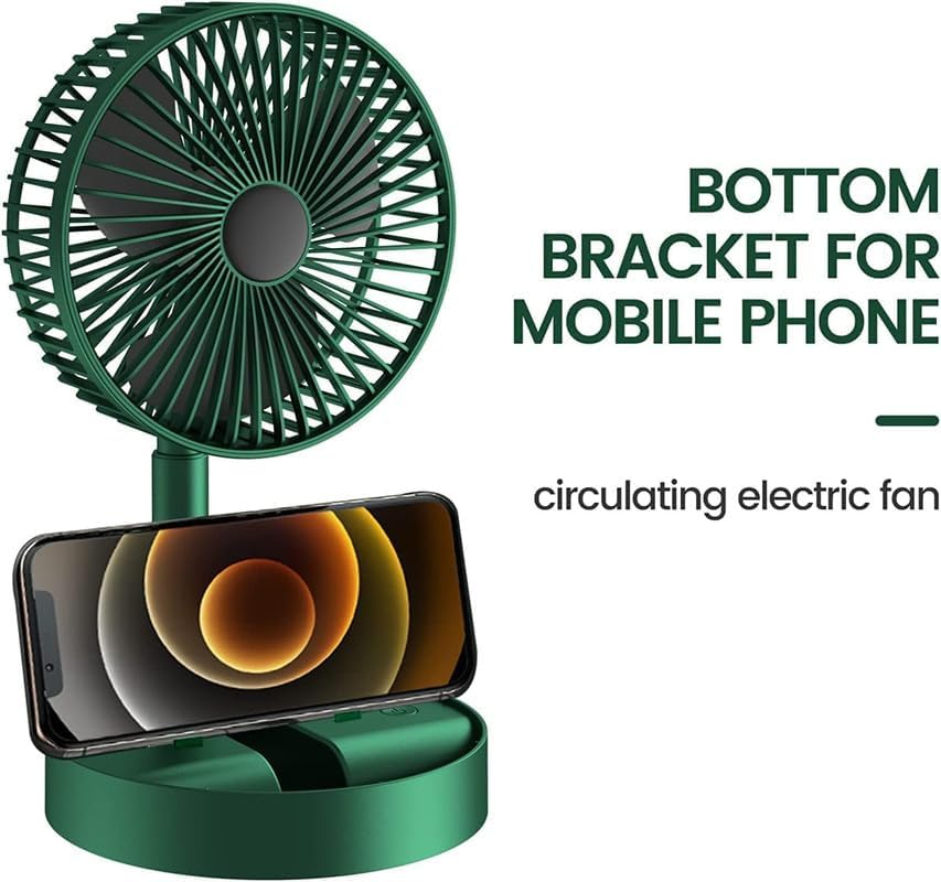 Mini Foldable USB Rechargeable Desk Fan Electric Desktop Fan