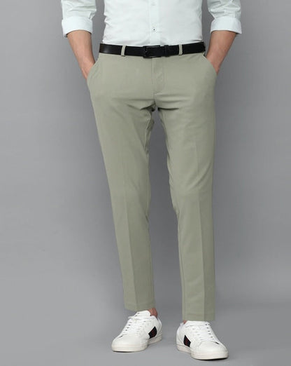 Solid Slim Fit Trousers