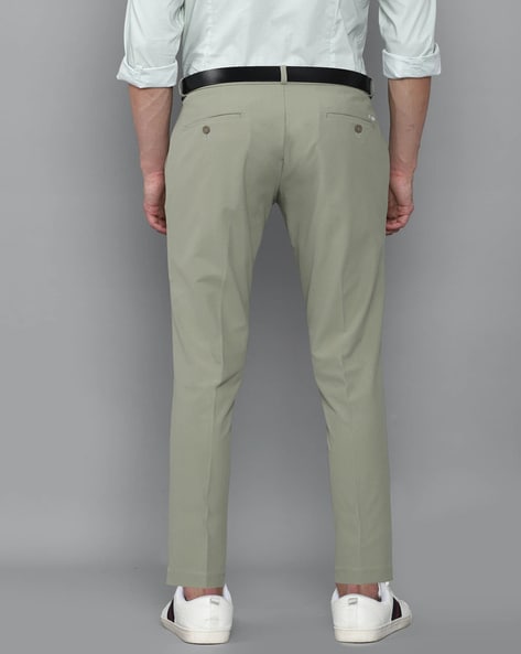 Solid Slim Fit Trousers