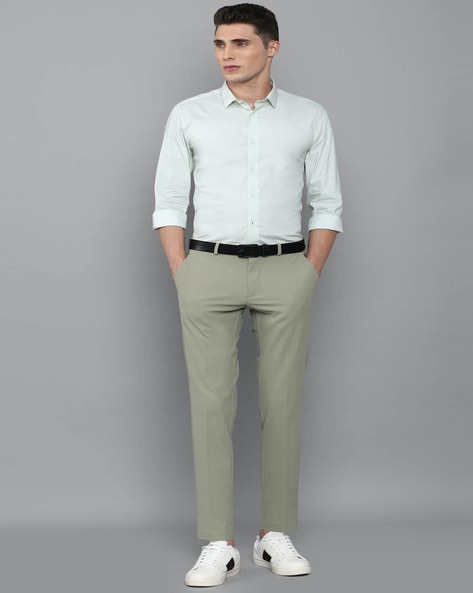 Solid Slim Fit Trousers