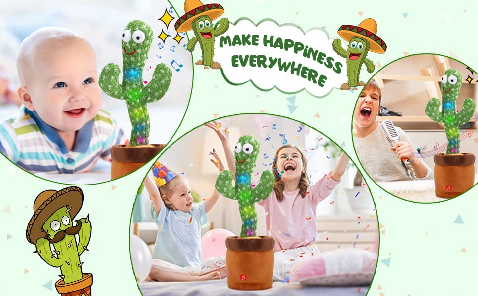 Toys Talking Cactus Baby Toys Dancing Cactus